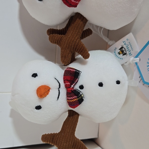 RETIRED NWT Jellycat Amuseables Set of Four Snowman Ornaments - Picture 6 of 13